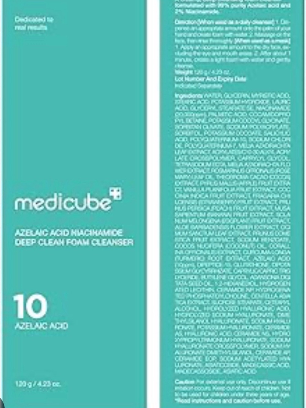 Medicube Azelaic Acid Deep Clean Foam Cleanser - Teal